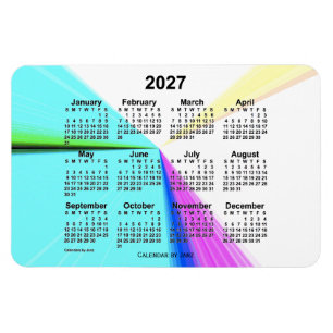 2027 Vanishing Point Calendar by Janz 4x6 Magnet