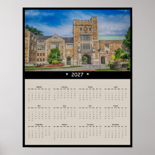 2027 Vassar College Wall Calendar - Campus Gateway Poster