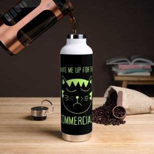 2027 Wake Me Up For Commercials Funny Water Bottle
