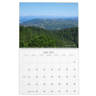 2027 Wall Calendar Mt Tamalpais California