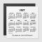 2027 White Calendar by Janz 5x5 Magnet
