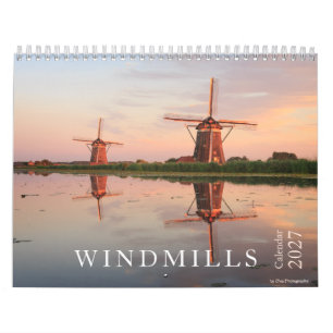 2027 windmills photography in the Netherlands Calendar