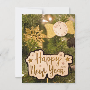 2027 with this rustic vint note card