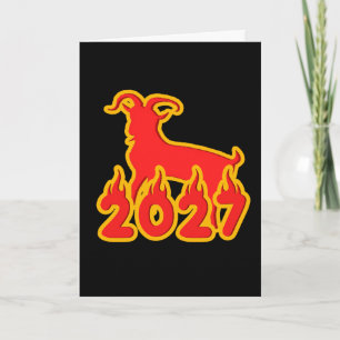 2027 Year Of The Fire Goat Card