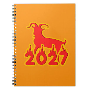 2027 Year Of The Fire Goat Notebook