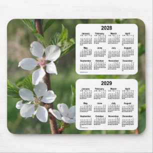 2028-2029 Dogwood 2 Year Calendar by Janz Mouse Mat
