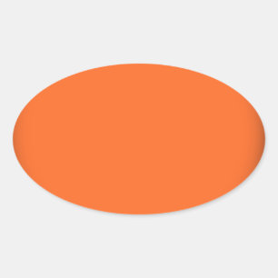 202__neon-orange-brad PINK CIRCLE POLKADOT TEMPLAT Oval Sticker