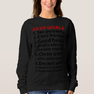 2030 Goals Innovative Visionary Motivational Inspi Sweatshirt
