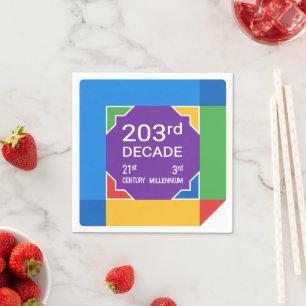 203rd Decade (New Year 2021—2030) Napkin