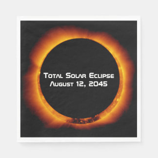 2045 Total Solar Eclipse Napkin