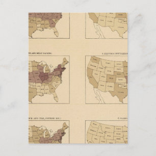 204 Manufactures/sq mile Postcard