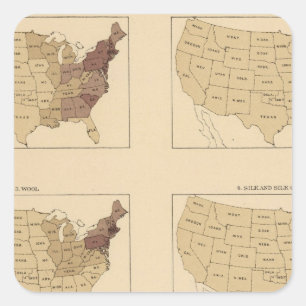 205 Manufactures/sq mile Square Sticker