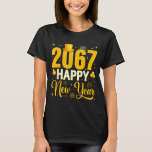 2067 Happy New Year Retro Funny 67 Six Seven Meme T-Shirt