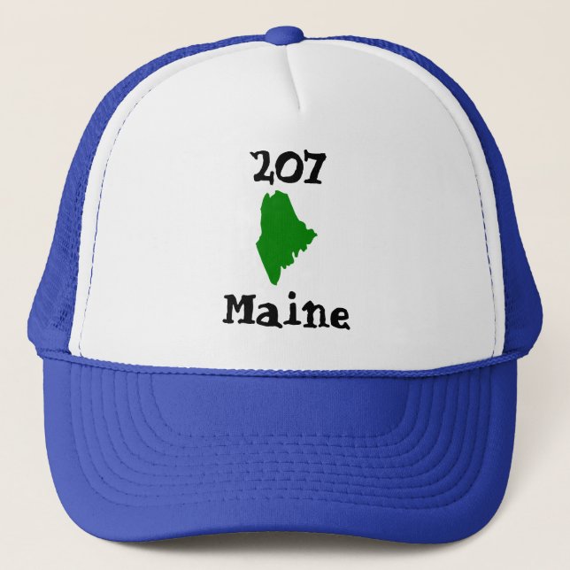 207, Area Code of Maine Trucker Hat (Front)