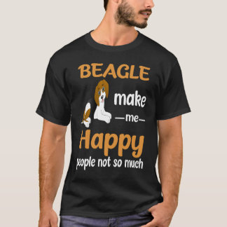 207 Beagle Make Me Happy T-Shirt