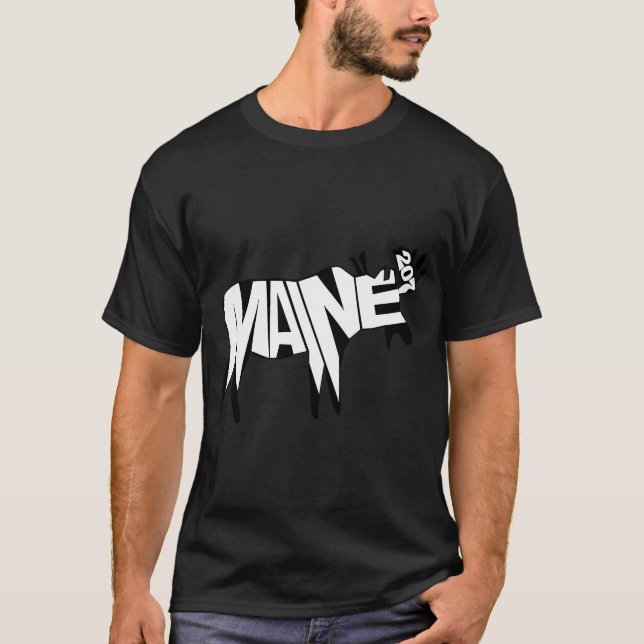 207 Moose typography T-Shirt (Front)