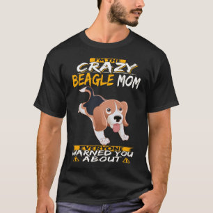 208 I'm The Crazy Beagle Mum T-Shirt
