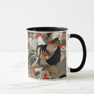 20. 群鶏図, 若冲 Flock of Roosters, Jakuchu Mug