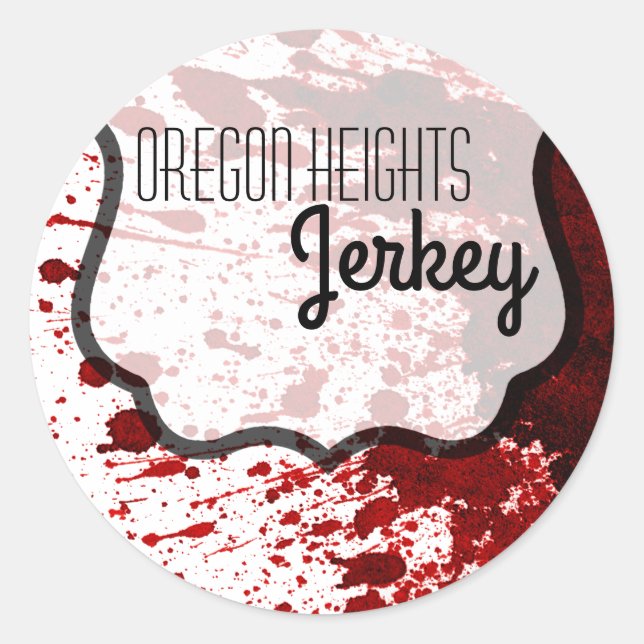 20 - 1.5"  Business Stickers Blood Splatter Vampir (Front)