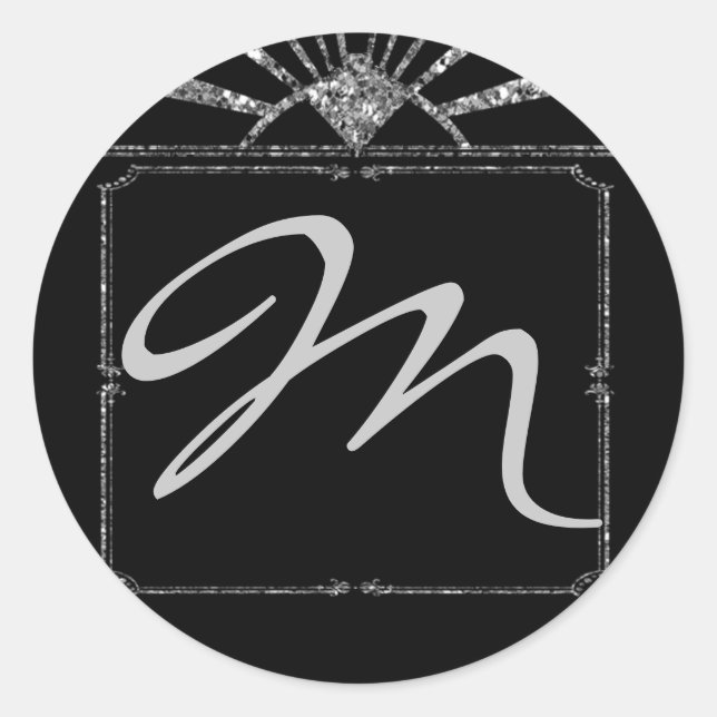 20 - 1.5  Envelope Seal Art Deco Roaring 20s GATSB (Front)