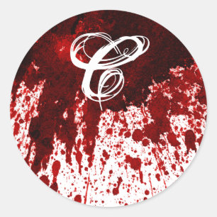 20 - 1.5 Envelope Seal Blood Splatter Vampire Goth