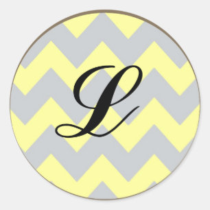20 - 1.5 Envelope Seal Chevron Yellow & Grey