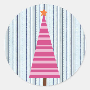 20 - 1.5" Envelope Seal Christmas Tree Pink/Orange