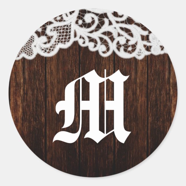 20 - 1.5  Envelope Seal Country Dark Barn Wood Lac (Front)