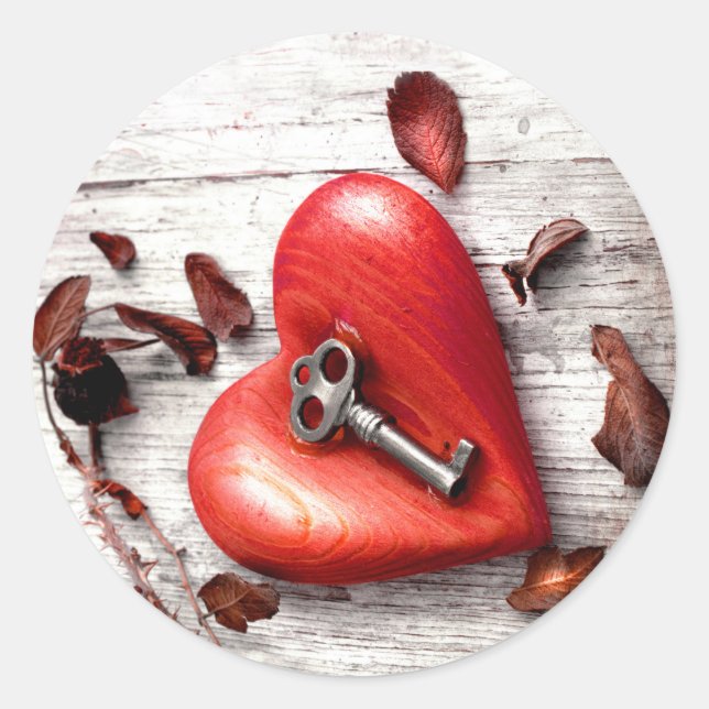 20 - 1.5  Envelope Seal Country Wood Key to my Hea (Front)