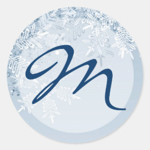 20 - 1.5  Envelope Seal Crystal Snowflakes Winter