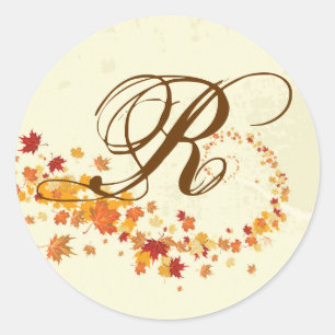 20 - 1.5  Envelope Seal Fall Breeze Autumn Leaves