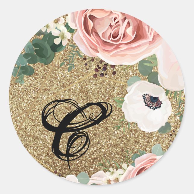 20 - 1.5  Envelope Seal Geometric Garden Rose Gold (Front)