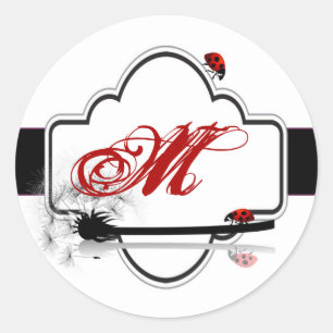 20 - 1.5 Envelope Seal Lady Bug Dandilion Flower