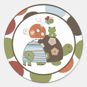 20 - 1.5" Envelope Seal Laguna Beach Turtle Frog