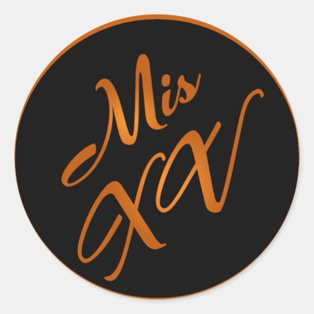 20 - 1.5"  Envelope Seal Mis XV Orange (Front)