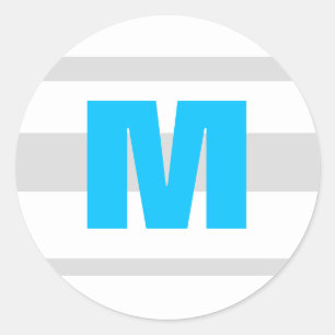 20 - 1.5  Envelope Seal Modern Neon Stripe Blue