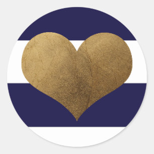 20 - 1.5  Envelope Seal Modern Stripe Navy White