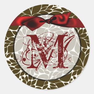 20 - 1.5 Envelope Seal Monogram Christmas XMAS