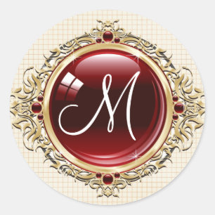 20 - 1.5 Envelope Seal Monogram Christmas XMAS