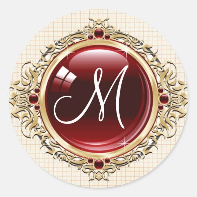 20 - 1.5  Envelope Seal Monogram Christmas XMAS (Front)