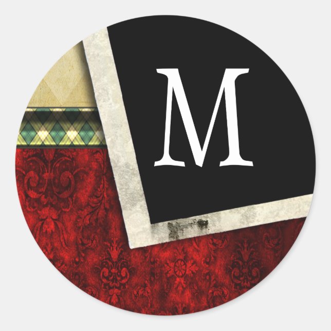 20 - 1.5  Envelope Seal Monogram Christmas XMAS (Front)