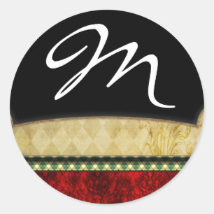 20 - 1.5 Envelope Seal Monogram Christmas XMAS