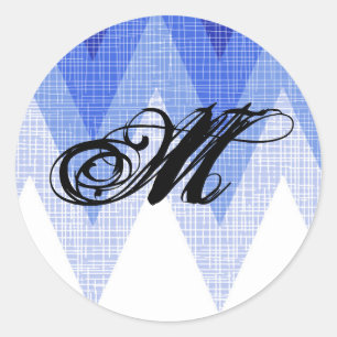 20 - 1.5  Envelope Seal Ombre Blue Chevron