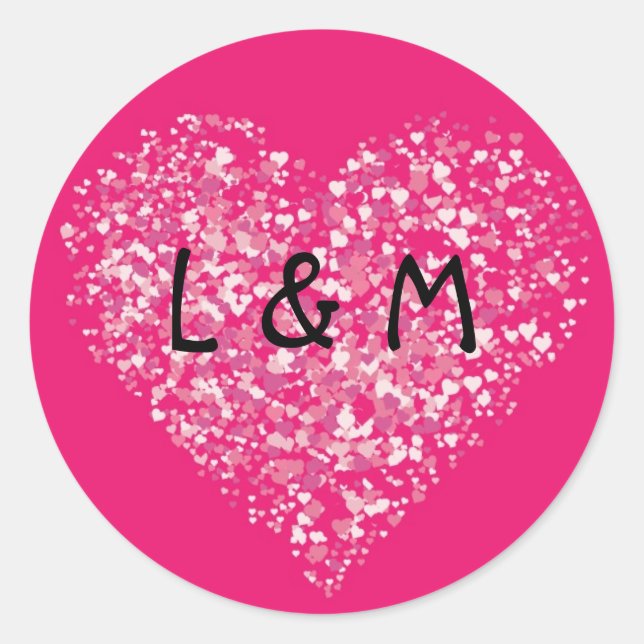 20 - 1.5  Envelope Seal Pink Floral Petals Flower (Front)