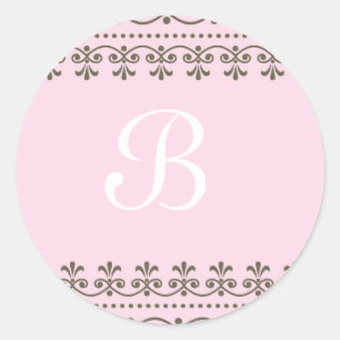20 - 1.5 Envelope Seal Pink Lace Floral