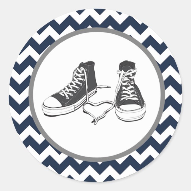 20 - 1.5  Envelope Seal Teenage Sneakers Chevron (Front)