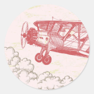 20 - 1.5 Envelope Seal Vintage Aeroplane in Clouds