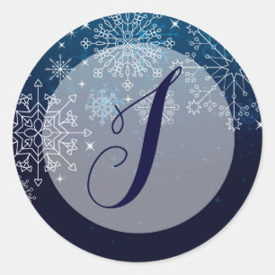 20 - 1.5  Envelope Seal Winter Snowflakes Snow Ice