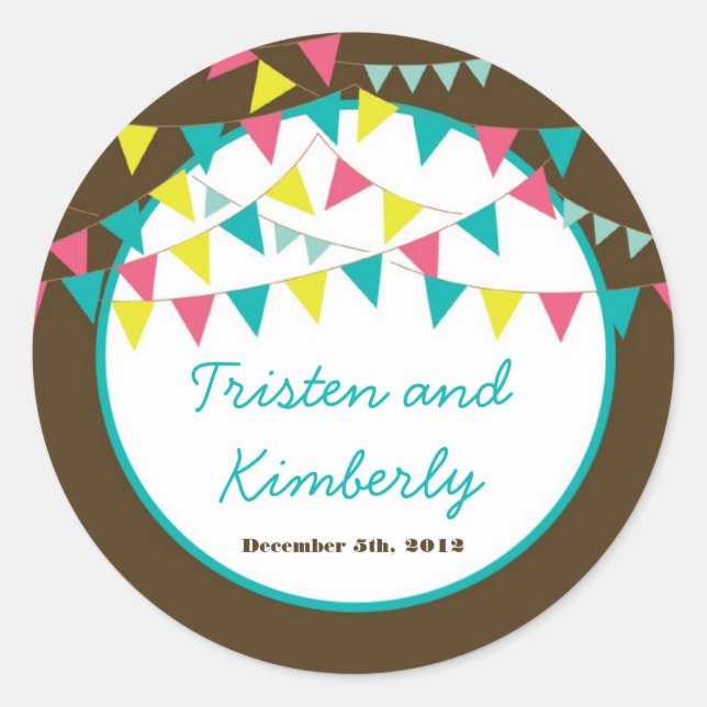 20 - 1.5"  Favour Stickers Lovers Bike Bicycle Car (Front)