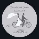 20 - 1.5 Inch Envelope Seal Bicycle For Two<br><div class="desc">These beautifully crafted envelope seals add the perfect finishing touch to your wedding.</div>